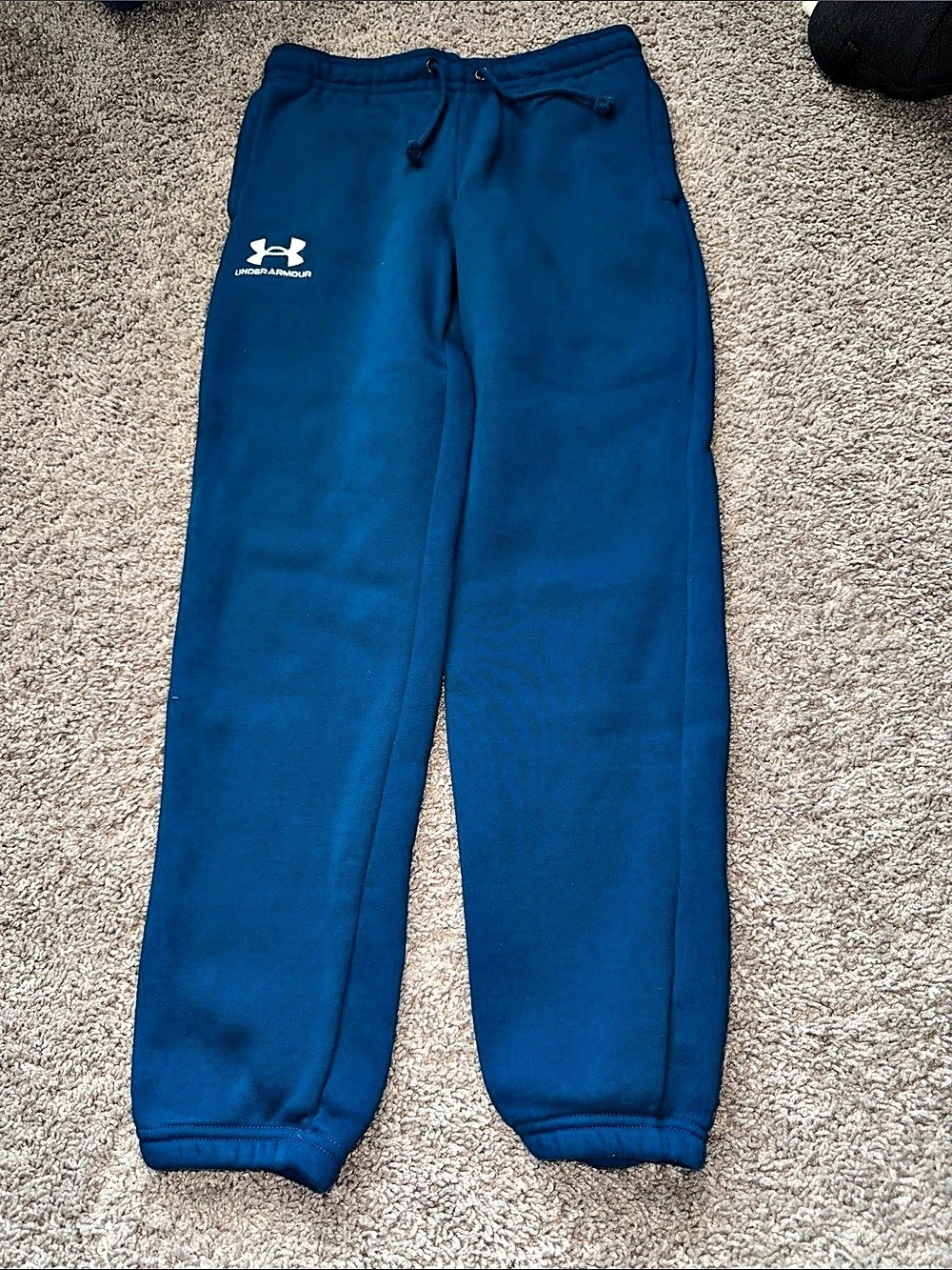 Under Armour Boys Rival Fleece Joggers Blue Size Medium